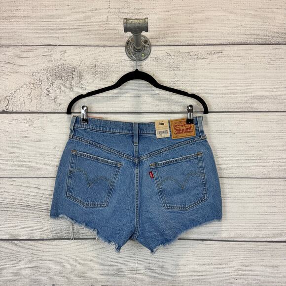 Levi's Women's 501 Medium Wash High Waisted Denim Shorts Size 30 - Picture 7 of 9